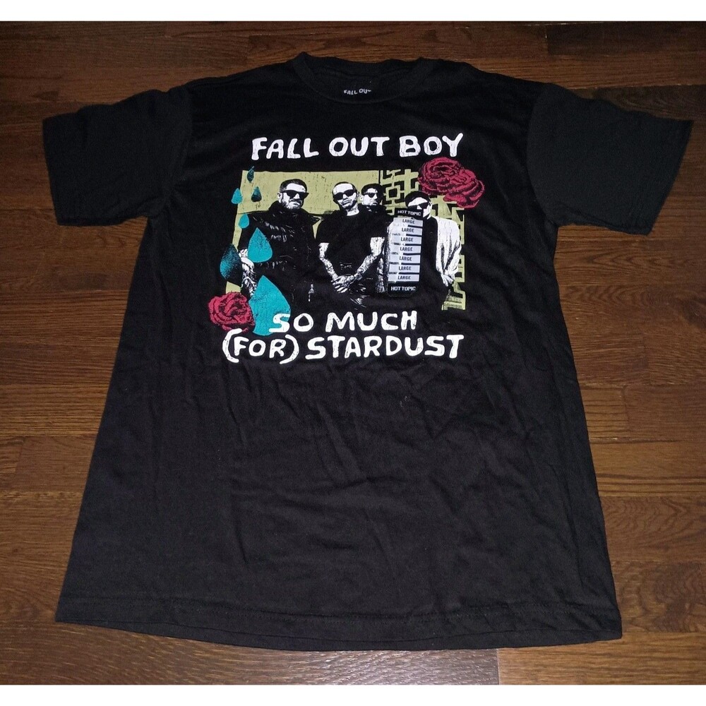 NEW Fall Out Boy Shirt Womens Large So Much (For) Stardust Graphic Tee T-Shirt